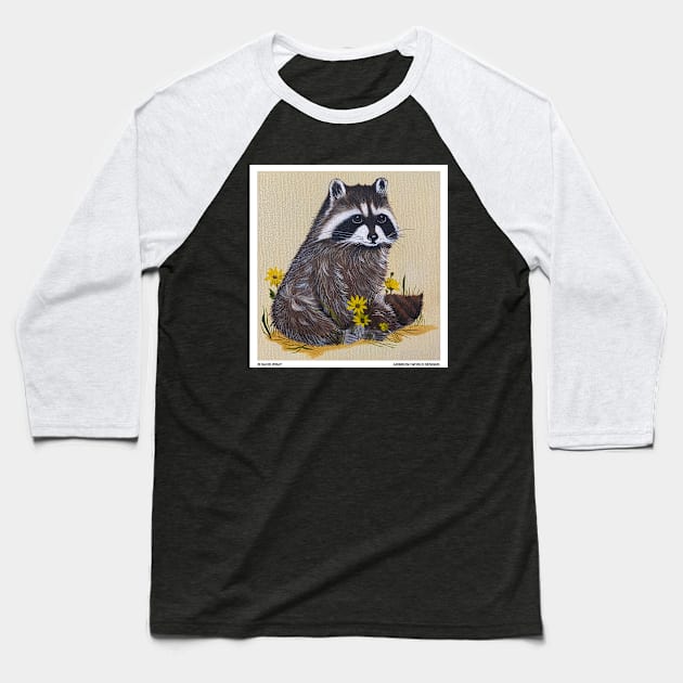 Racoon Baseball T-Shirt by Airbrush World